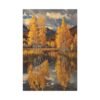 777. Golden Aspen Trees Reflecting in a Quiet River