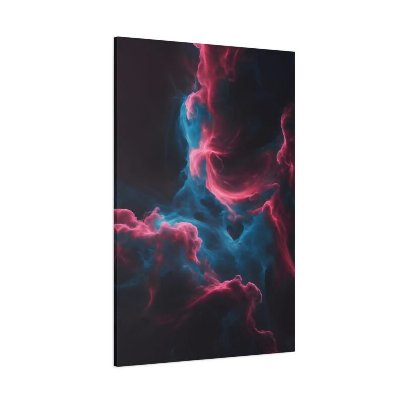 708. Crimson and Sapphire Cosmic Swirls