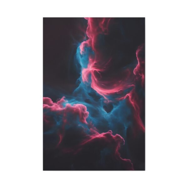 708. Crimson and Sapphire Cosmic Swirls