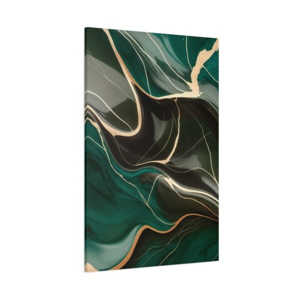 747. Emerald and Gold Veined Marble Texture - Image 2