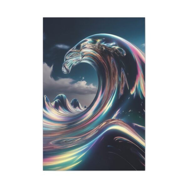 726. Iridescent Glass Wave Reflections