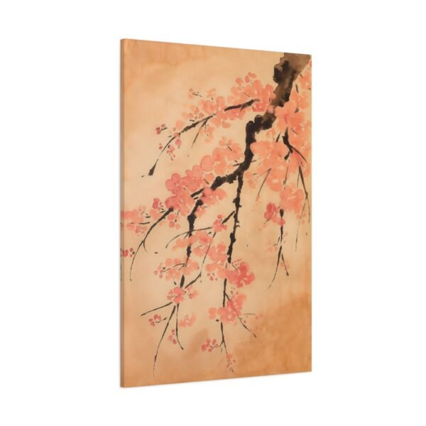 834. Cherry Blossoms in Blush Ink Wash - Image 2
