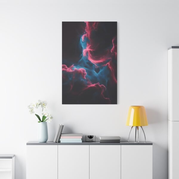 708. Crimson and Sapphire Cosmic Swirls - Image 3