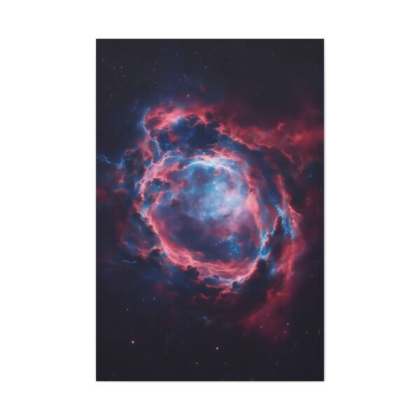 865. Crimson and Indigo Nebula Exploding in Deep Space