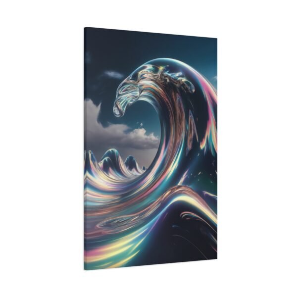 726. Iridescent Glass Wave Reflections - Image 2