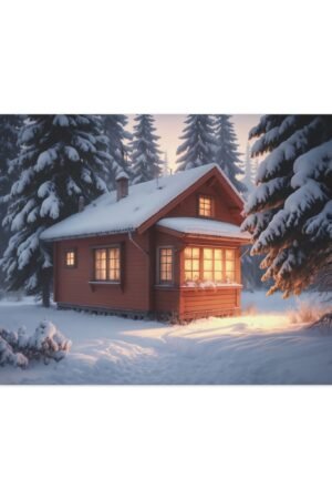 1018. Secluded Winter Cabin