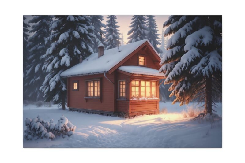 1018. Secluded Winter Cabin